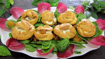 Image : Assiette de mini-gougères fourrées