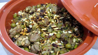 Recette Tajine d'agneau aux raisins