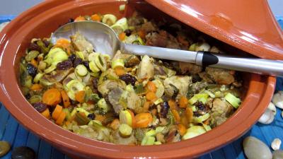 Recette Rouelle de porc au vin blanc en tajine