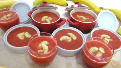 Recette Ramequins de soupe de bananes