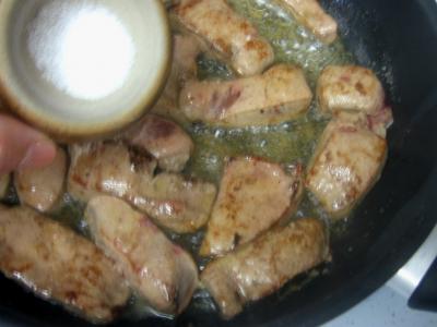 Foie de veau aux haricots verts - 6.3
