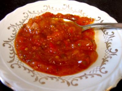 Recette Coupelle de chutney aux poivrons