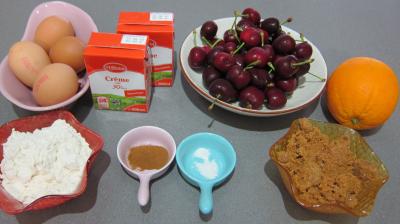 Ingrédients pour la recette : Tarte aux cerises