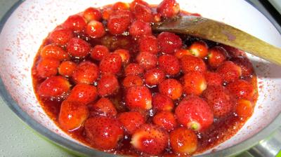 Riz noir aux fraises et crème à la noix de coco - 5.3