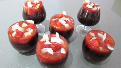 Riz noir aux fraises et crème à la noix de coco - 6.1