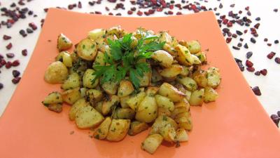 Printemps : Assiette de pommes de terre sautées