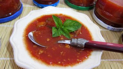 Recette Conserve de sauce tomate au blanc de dinde