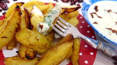 Légumes : Assiette de quartiers de pommes de terre au cumin