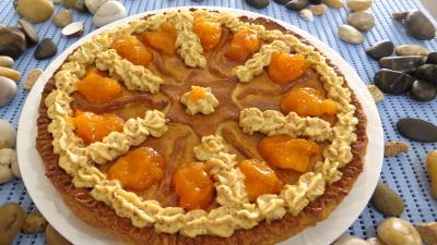 Desserts : Plat de galette des rois aux kakis