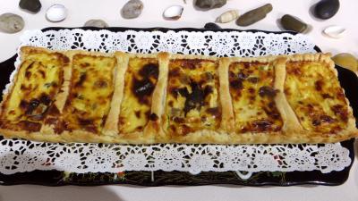 entrée à base de fromage : Tarte feuilletée aux fromages forts