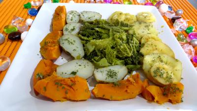 Légumes : Plat de panais et légumes vapeur
