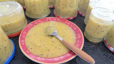 La cuisine des grand-mères : Coupelle de coulis de kiwis et courge