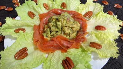 Nouvel an : Assiette de carpaccio de saumon fumé