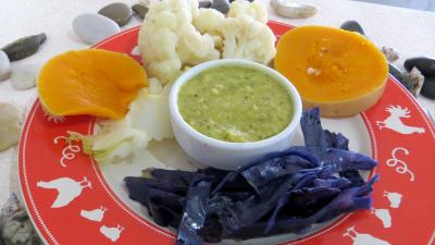 Pour débutants : Assiette de chou-fleur et légumes vapeur