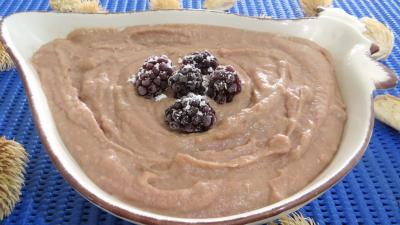 Les grands classiques : Saladier de crème pâtissière aux mûres