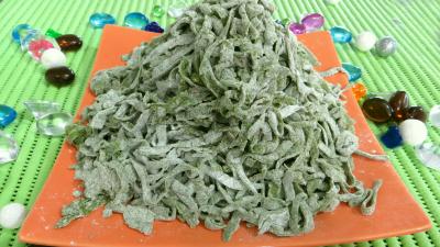 Les grands classiques : Assiette de tagliatelles fraîches aux épinards