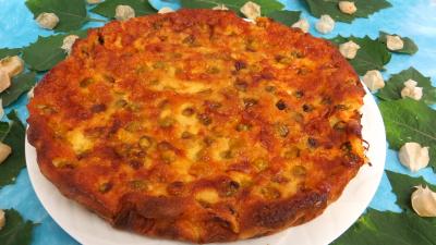petit déjeuner : Assiette de clafoutis aux physalis