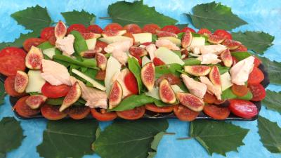 Poissons : Plat de salade de truite