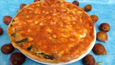 tarte : Tarte aux épinards et chèvre frais