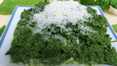 Recettes végétariennes : Ramequin de mousseline d'épinards au mascarpone