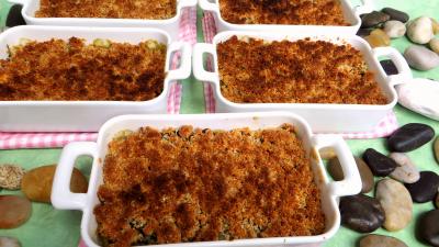 Légumes : Cassolettes de crumble aux blettes