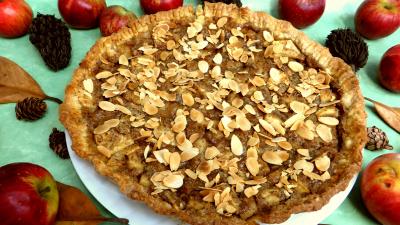 Saint Valentin : Tarte aux pommes et aux amandes