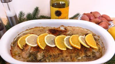 Poissons : Plat à gratin de cabillaud à la flamande