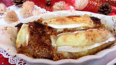Cuisson à la poêle : Cassolettes de crêpes fourrées au camembert