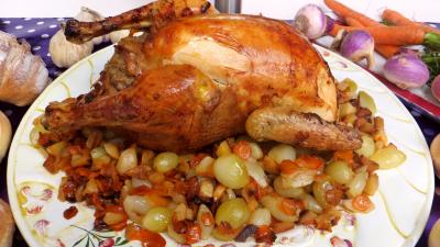 oignon : Assiette de chapon aux navets