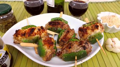 Anniversaire : Plat de paupiettes de veau en brochettes