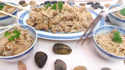 plat complet : Bols d'agneau au vermicelle de riz
