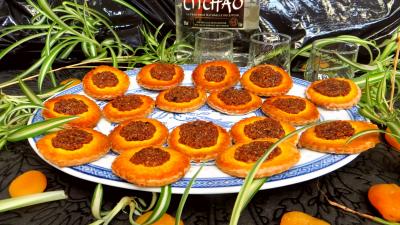 Cuisine chinoise : Assiette de biscuits d'abricots secs