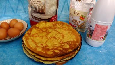 Recettes rapides : Assoette de crêpes à la farine de seigle