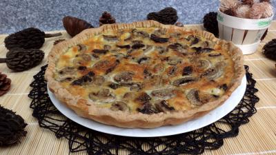 Saint Valentin : Quiche aux champignons épicées