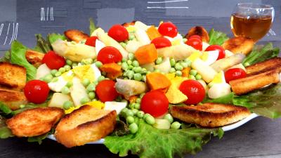 Pour débutants : Petits pois en salade