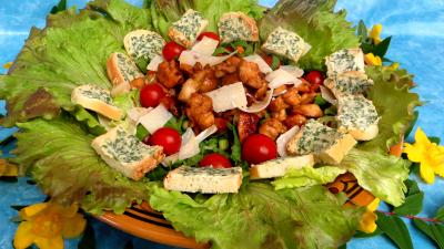Entrées & salades : Salade aux blancs de poulet