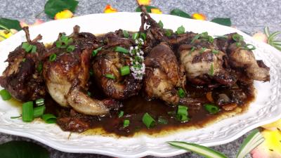 Pour débutants : Plat de cailles au vin rouge
