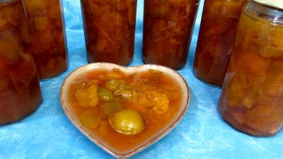 Image : recette Compote de prunes à la sangria