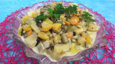 Cuisine diététique : Plat de sauté de potimarron et légumes