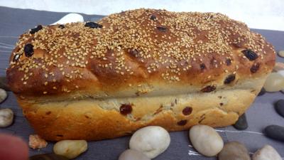 Pains & pâtes : Pain de mie aux raisins secs