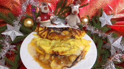 Pour débutants : Omelette à la banane caramélisée