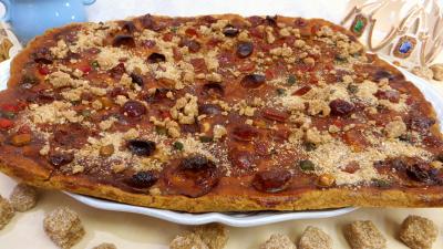 Desserts : Galette aux fruits confits