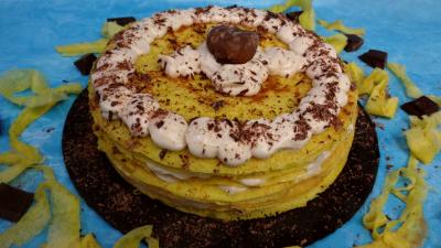 Les grands classiques : Gâteau de crêpes à la crème de marron