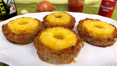 Viandes : Galettes de boeuf à l'ananas