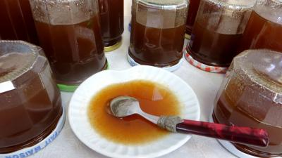 Conserves : Coupelle de gelée de nashis à la menthe