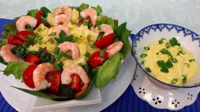 Pour débutants : Salade d'ananas et crevettes