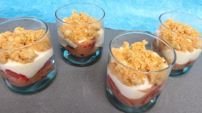 Desserts : Verrines de fraises aux petits suisses