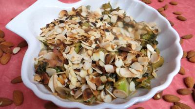 La cuisine des grand-mères : Plat de batavia aux amandes