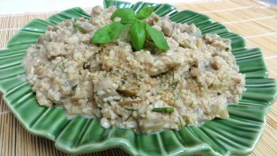 plat sucré salé : Plat d'aubergines au couscous