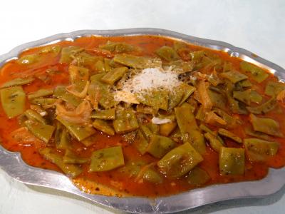 Recettes sans oeufs : Plat de haricots plats à la vénitienne